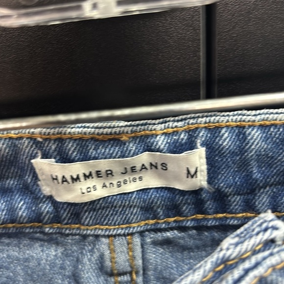 Hammer Jeans High Rise,distressed,5 pocket,belt loop,button fly,frayed cuff,jean - Picture 7 of 11